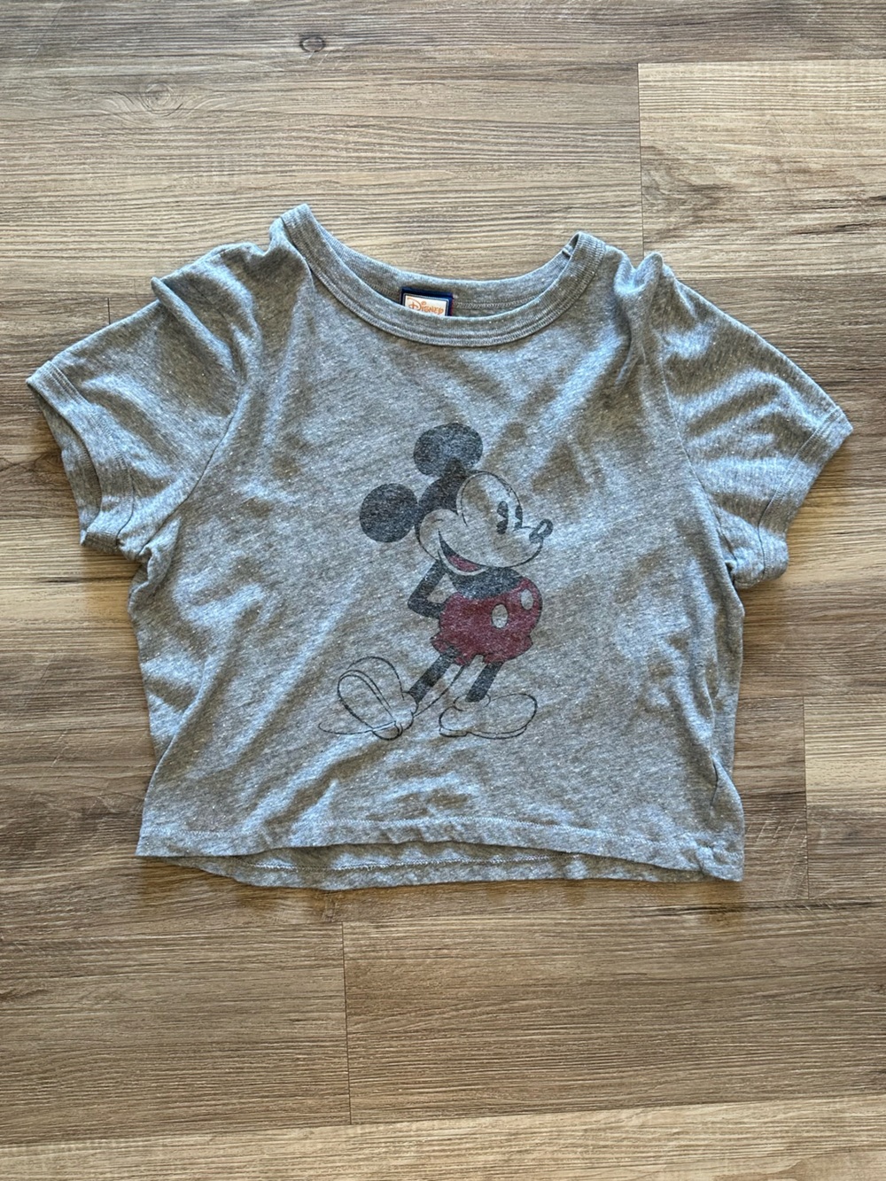 Madewell x Disney Gray Mickey Mouse Graphic Tee